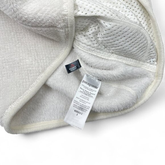 Patagonia White Fleece Pullover Polartec Sweater Jacket Women's Small - Picture 7 of 9